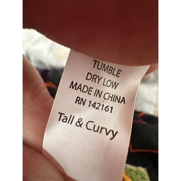 Tall & Curvy Leggings Womens Black Olive Red Aztec Print Stretch Pants Yoga - Picture 7 of 12